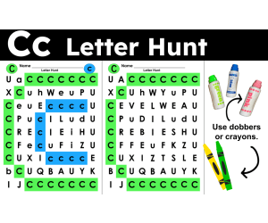 Letter Hunt Letter C