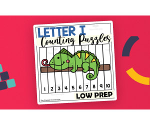 Letter I Counting to 10 Puzzles
