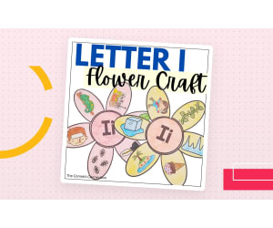 Letter I Flower Craft