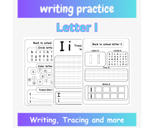 letter i handwriting practice - letter handwriting practice sheets