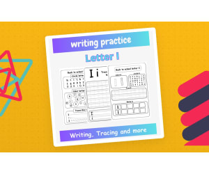 letter i handwriting practice - letter handwriting practice sheets