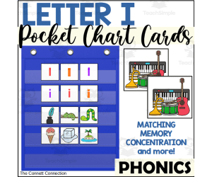 Letter I Pocket Chart Cards