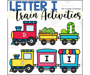 Letter I Trains Worksheets and Centers