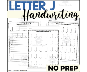 Letter J Handwriting Worksheets