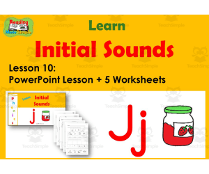Letter J: PowerPoint and Worksheets: Lesson 10