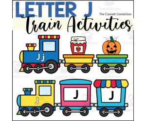 Letter J Trains Worksheets and Centers