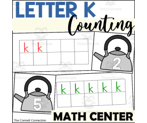 Letter K Counting to 10 Center