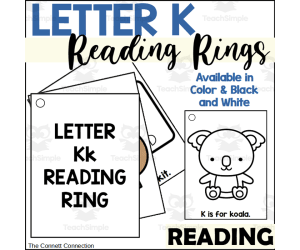 Letter K Reading Rings