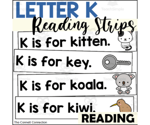 Letter K Reading Strips