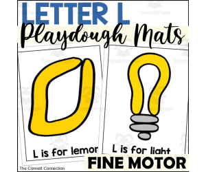Letter L Playdough Mats