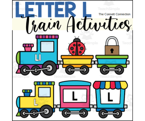 Letter L Trains Worksheets and Centers