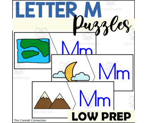 Letter M Beginning Sounds Puzzles