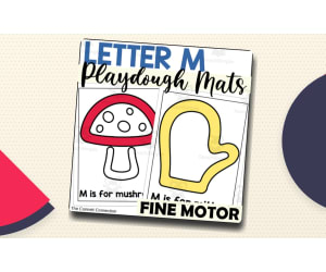 Letter M Playdough Mats