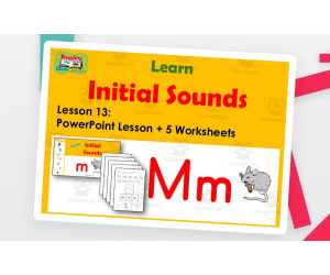 Letter M: PowerPoint and Worksheets: Lesson 13