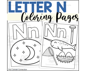 Letter N Coloring Pages