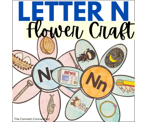 Letter N Flower Craft