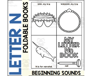 Letter N Mini Alphabet Book