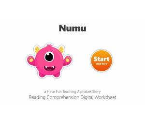 Letter N Numu Reading Comprehension Digital Worksheet