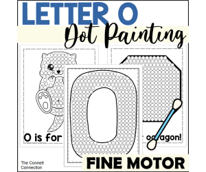 Letter O Dot Painting