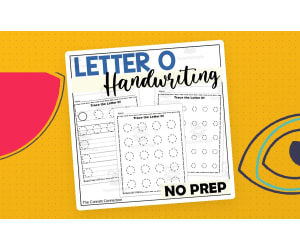 Letter O Handwriting Worksheets