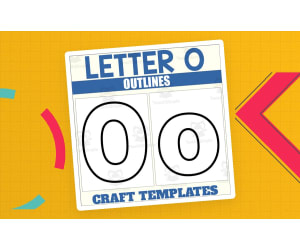 Letter O Outlines for Alphabet Crafts
