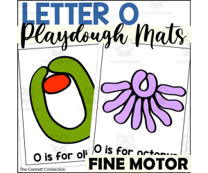 Letter O Playdough Mats