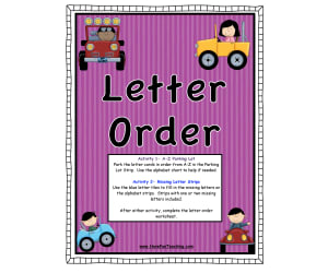Letter Order Activity
