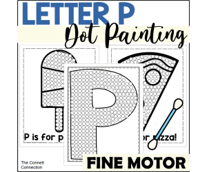 Letter P Dot Painting
