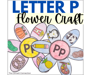 Letter P Flower Craft