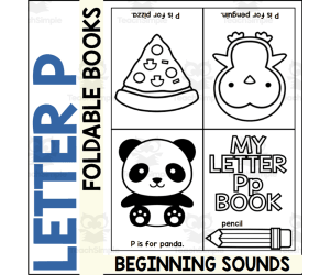 Letter P Mini Alphabet Book
