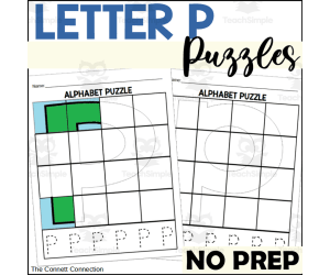 Letter P Puzzles
