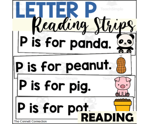 Letter P Reading Strips