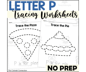 Letter P Tracing Worksheets