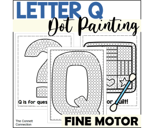 Letter Q Dot Painting