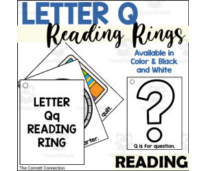Letter Q Reading Rings