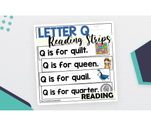 Letter Q Reading Strips