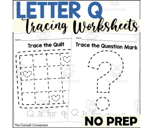 Letter Q Tracing Worksheets