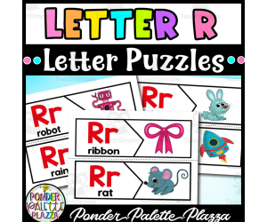 Letter R Puzzles - Letter R Beginning Sounds