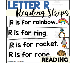 Letter R Reading Strips