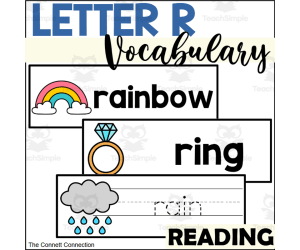 Letter R Vocabulary and Tracing Cards