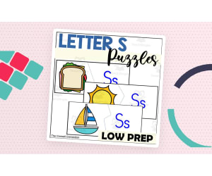 Letter S Beginning Sounds Puzzles