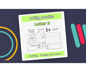 letter s handwriting practice - tracing letter s printable
