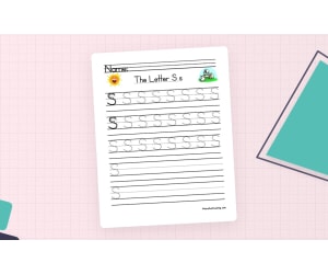 Letter S Handwriting Practice Worksheet