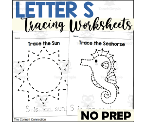 Letter S Tracing Worksheets