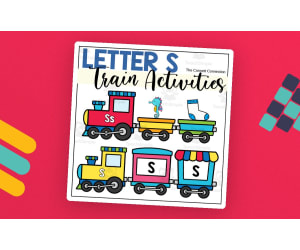 Letter S Train Alphabet Worksheets and Centers