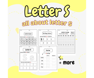 letter s worksheet for kindergarten - handwriting letter s worksheets
