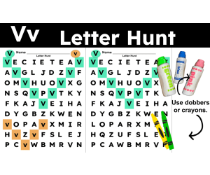 Letter V Activities