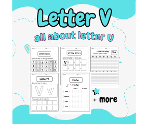 letter v worksheets for preschool - handwriting practice letter