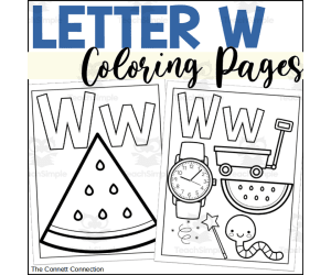 Letter W Coloring Pages