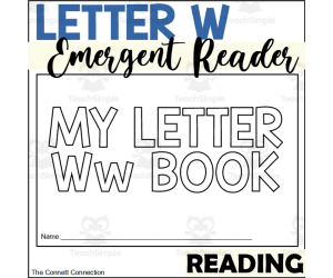 Letter W Emergent Reader